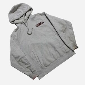 Vintage 2000s Cornell Champion Reverse Weave Off-white Skater Pullover Hoodie